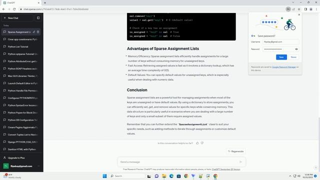 Sparse assignment list in python смотреть онлайн