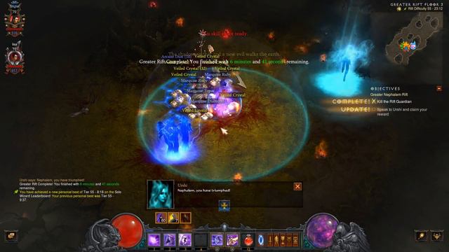 Diablo 3 - Season 10 - #14 - Wizard - Greater Rift 55, 63 смотреть онлайн