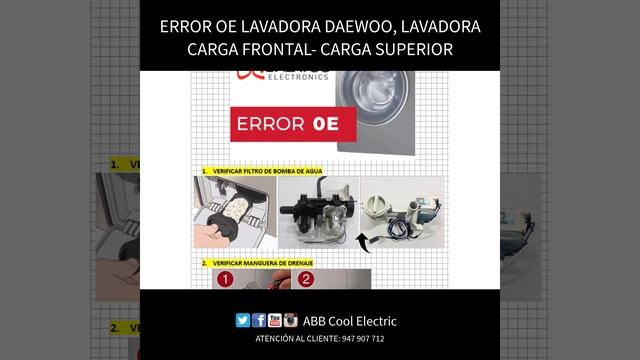 ?ERROR OE LAVADORA DAEWOO, LAVADORA CARGA FRONTAL DAEWOO ERROR OE, LAVADORA CARGA SUPERIOR ERROR OE смотреть онлайн