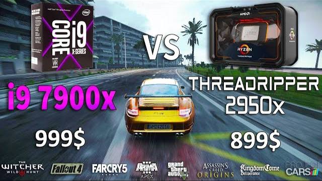 Threadripper 2950x vs i9 7900x Test in 8 Games смотреть онлайн