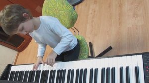 Е. Гнесина Этюд фортепиано Piano