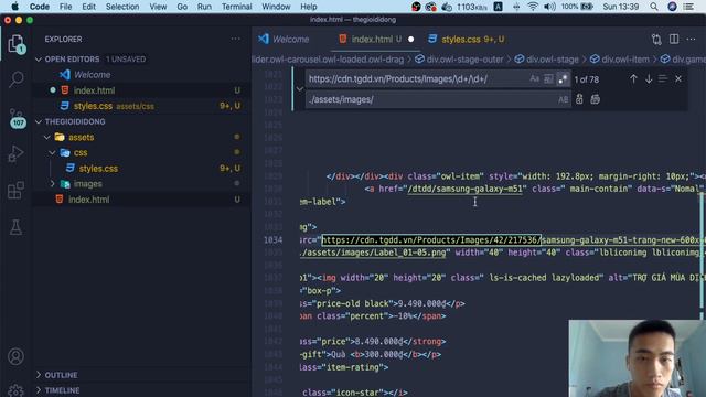 Code Thegioididong.com [html/css/js] - Part 1