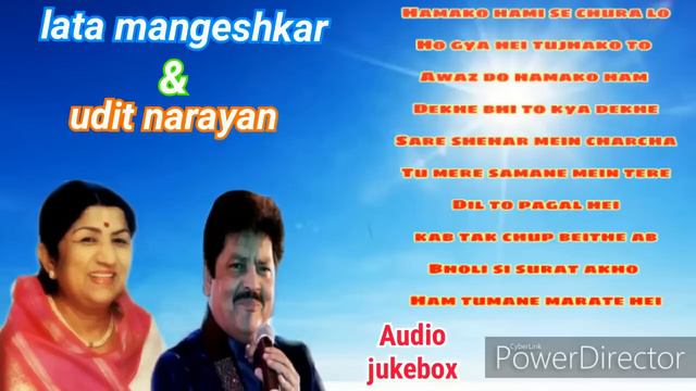 Udit Narayan And Lata Mangeshkar Hit Songs ♤ Best Evergreen Song's ♤ Best Collection Of Lata