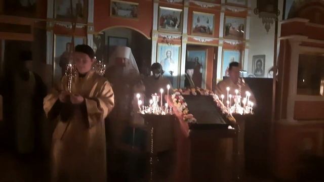 Всенощное бдение в престольный праздник Храма в честь святителя Николая поселка Домостроитель смотреть онлайн