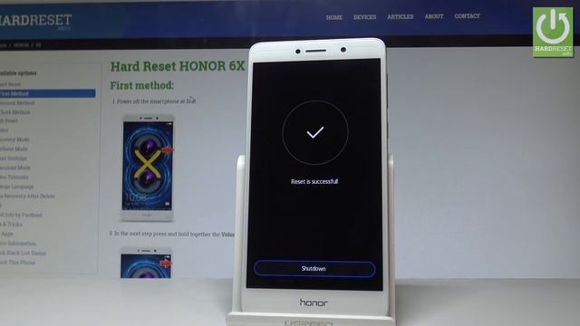 How to Restore Factory HONOR 6X - Wipe Data / Factory Reset |HardReset.info смотреть онлайн