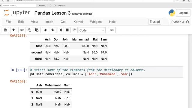 Arithmetic and logical operations in Pandas: English смотреть онлайн