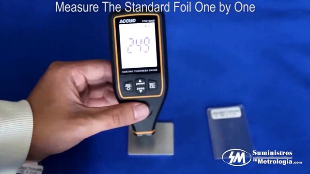 Como calibrar el Medidor de espesor de revestimiento digital, de 0 a 1500 µm, ACCCFN1500B смотреть онлайн