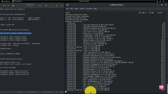 How to install KVM Hypervisor on CentOS8/RHEL8 | Create VM using Cockpit on Physical Machine Part 1 смотреть онлайн