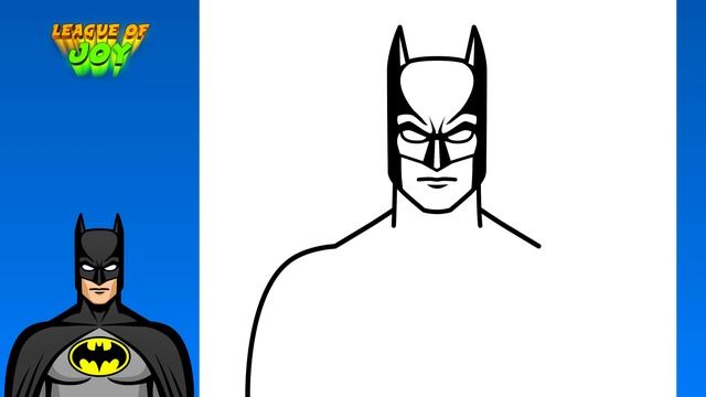 How to DRAW BATMAN step by step смотреть онлайн