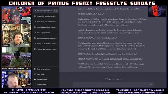 Asking Ai (ChatGPT) about Transformers! Children of Primus смотреть онлайн