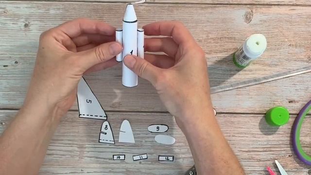 Самолёт из бумаги на 23 февраля. Подробная инструкция+ШАБЛОН. смотреть онлайн