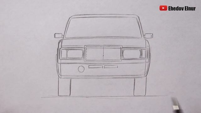 Как нарисовать машину ВАЗ 2107 поэтапно смотреть онлайн