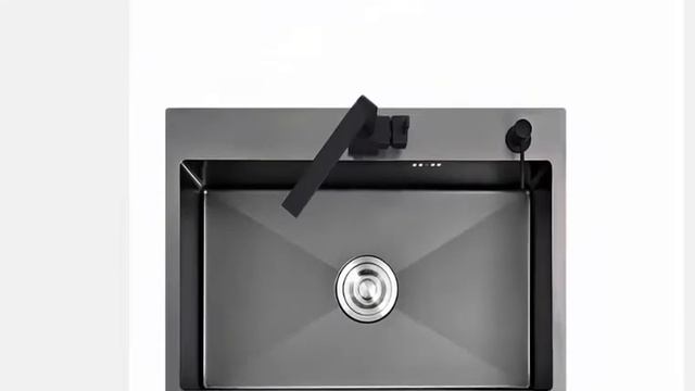Черная кухонная мойка над стойкой смотреть онлайн