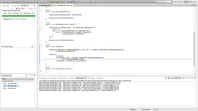 Screencast #7: Sorting Collection of Objects in Java 8 смотреть онлайн