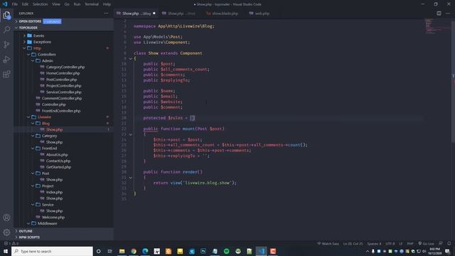 Laravel 8 | Livewire Comment Functionality Tutorial смотреть онлайн