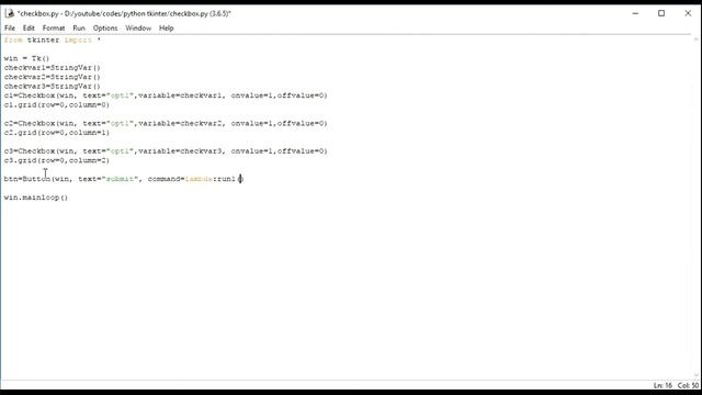 Python Tkinter GUI: 13 Working Check Box Button python смотреть онлайн