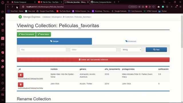 Docker Compose - MongoDB смотреть онлайн