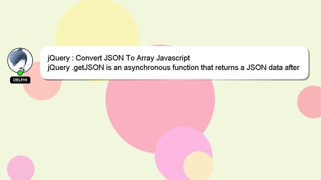 jQuery : Convert JSON To Array Javascript смотреть онлайн