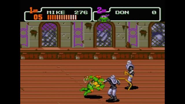 Sega Mega Drive 2 (Smd) 16-bit Teenage Mutant Ninja Turtles Return of the Shredder Scene 2