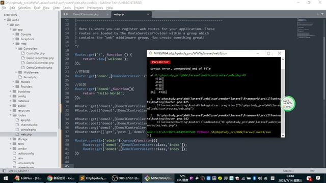 9、Laravel 路由组 - URI 批量添加前缀 смотреть онлайн