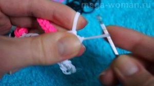 фигурки из резинок. Мышка из резинок без станка