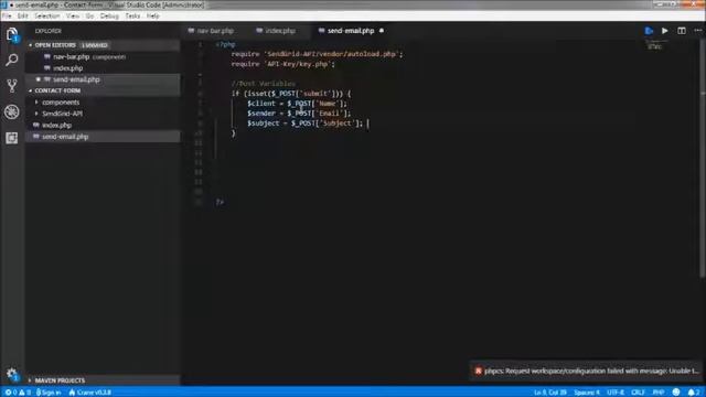 PHP Contact Form with Email смотреть онлайн