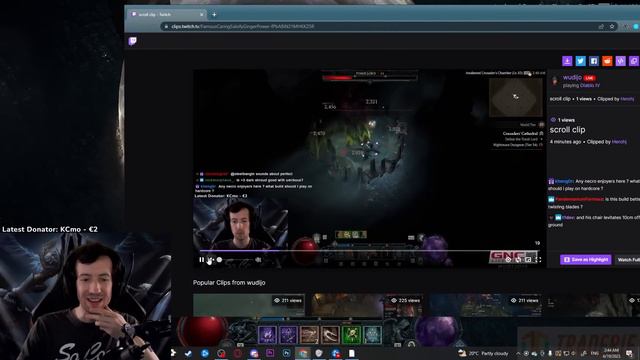 Last moment dodged the bullet - Diablo 4 Hardcore смотреть онлайн