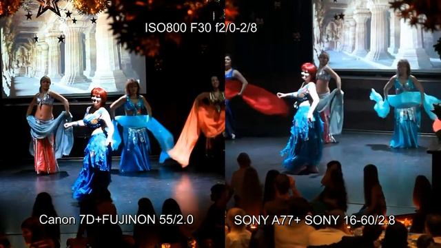 Canon7D vs SONY A77.belly dance. смотреть онлайн
