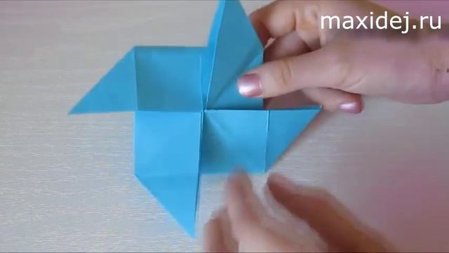 Вертушка оригами | Как сделать оригами вертушку смотреть онлайн