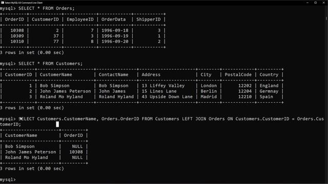 MySQL Tutorial 23 - LEFT JOIN смотреть онлайн