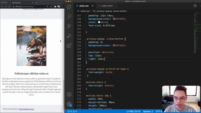 Learn CSS Position (relative, absolute, fixed, sticky, float) with 5 practical tasks - CSS tutorial смотреть онлайн