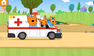 Три кота лечат котиков. Увлекательная игра с анимациями!