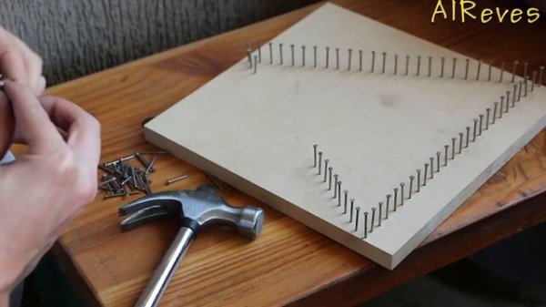 Simple and creative String Art Triangle | DIY | AlReves