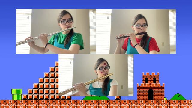 Super Mario Bros Main Theme (for Mixed Flute Trio)--Alexandra Langley смотреть онлайн