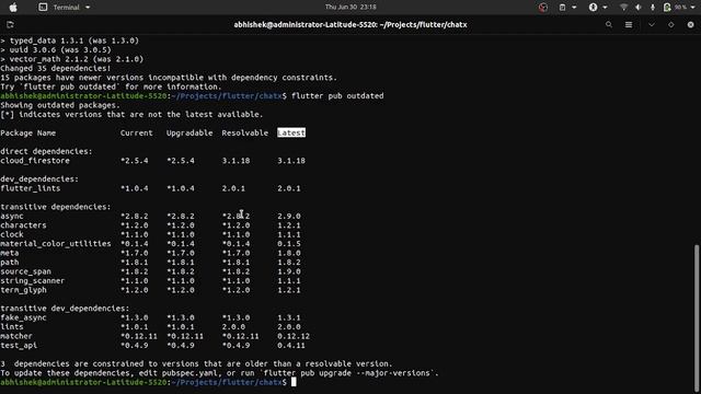 How to update flutter packages in flutter application pubspec.yaml | Flutter смотреть онлайн