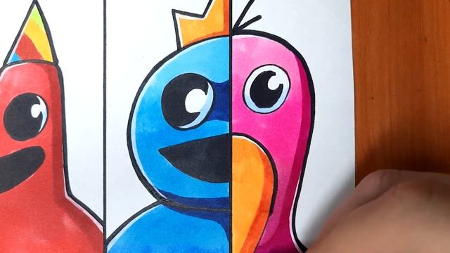 Draw Rainbow friends VS Garten of Banban 2 / Paranoid meme Roblox vs Garten of Banban смотреть онлайн