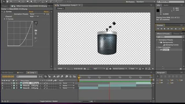 Tutorial Cinema 4D Real - How to make real Water Tutorial Part 2 смотреть онлайн
