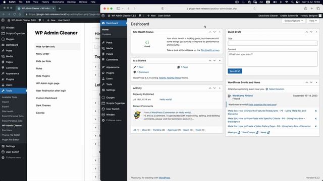 Change WordPress Admin menu order смотреть онлайн