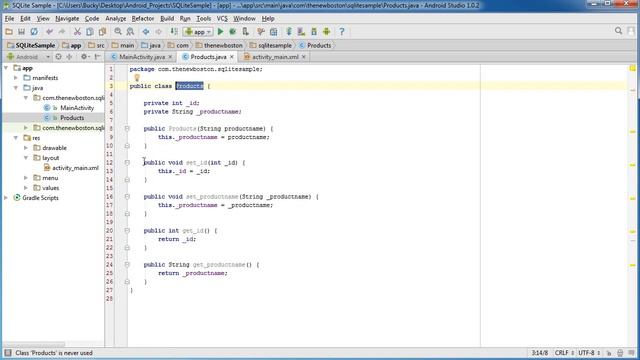 Android App Development for Beginners - 50 - SQLite Database Product смотреть онлайн