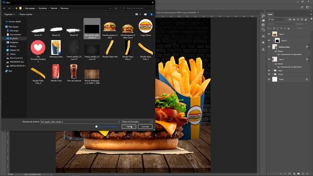 Photoshop Tutorial | Crea un Post de comida rápida para tus Redes Sociales. (Restaurant Flyer) смотреть онлайн