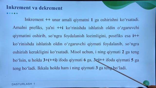 Algoritmlash Va Dasturlashning Asosiy Tushunchalari