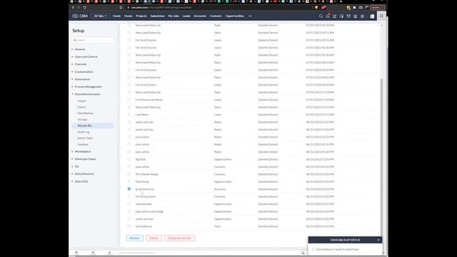 Zoho CRM Admin Backup, Recycle Bin and Audit Log смотреть онлайн