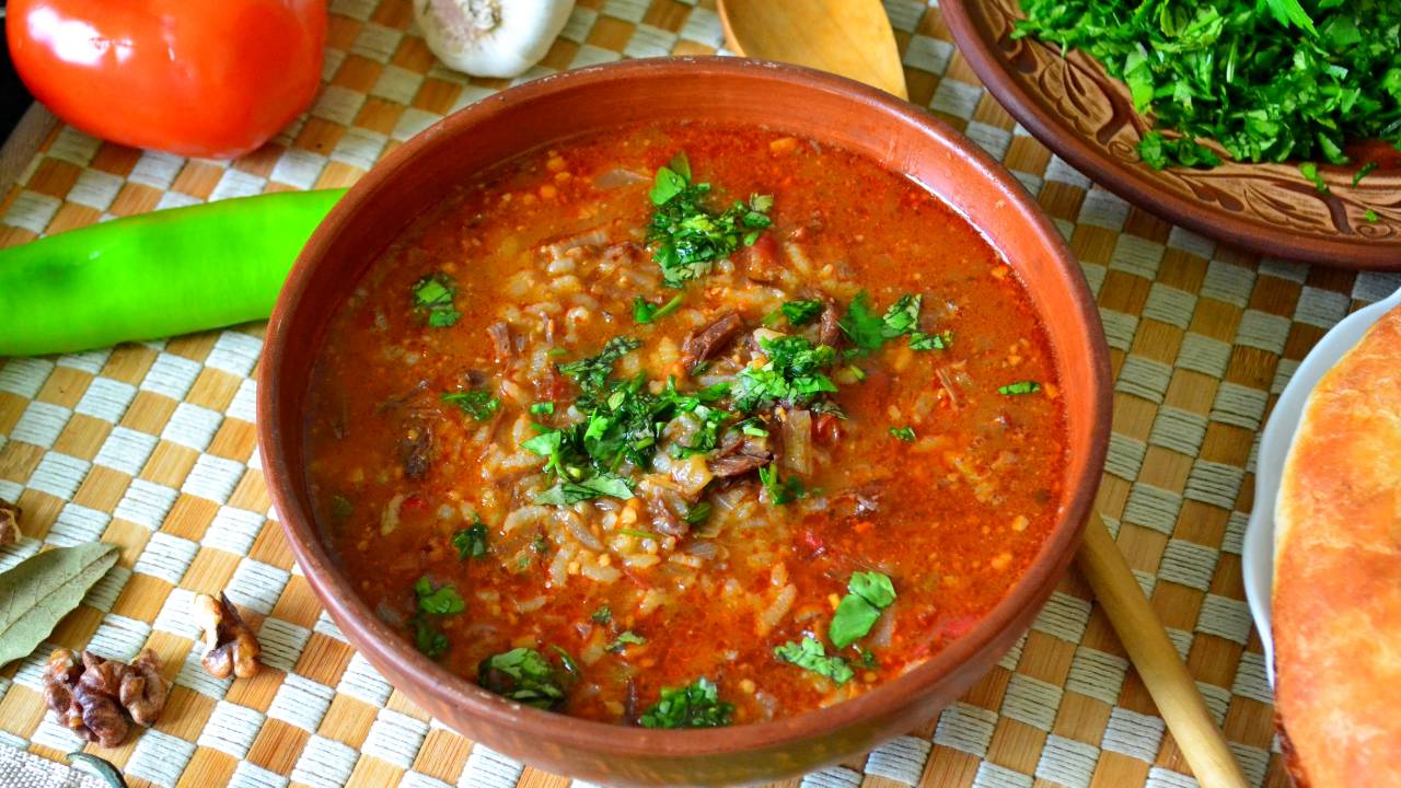 Суп ХАРЧО по-грузински рецепт классический пошаговый. Вкуснейшее блюдо Грузинской Кухни ხარჩო harcho смотреть онлайн