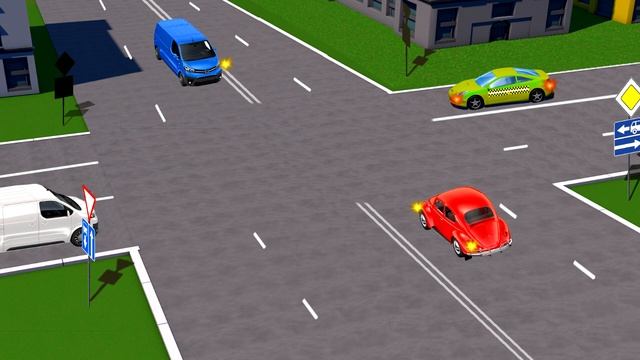 Кому из водителей разрешен поворот налево? смотреть онлайн