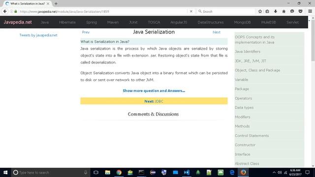 What is Serialization in Java?
| javapedia.net смотреть онлайн