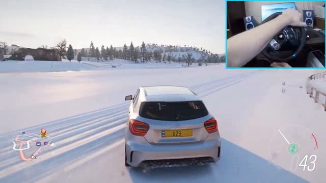 Forza Horizon 4 - Mercedes Benz A45 AMG Gameplay | Logitech G29 Steering Wheel POV