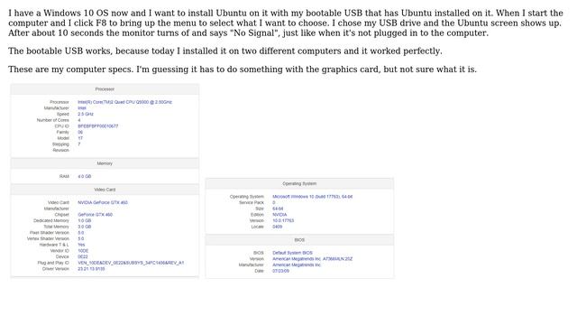 Unix & Linux: Getting "No Signal" on monitor when trying to install Ubuntu смотреть онлайн