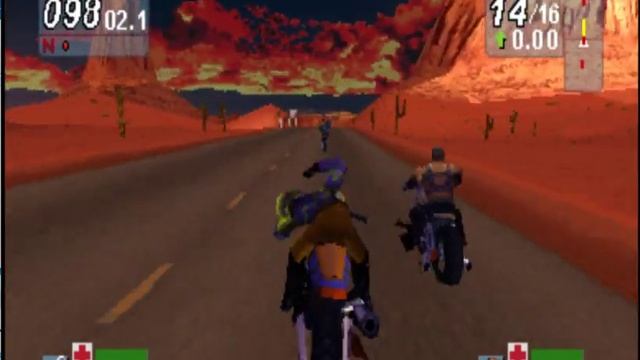 Road Rash Jailbreak - Sony PlayStation - DuckStation emulator - test Windows 10 смотреть онлайн