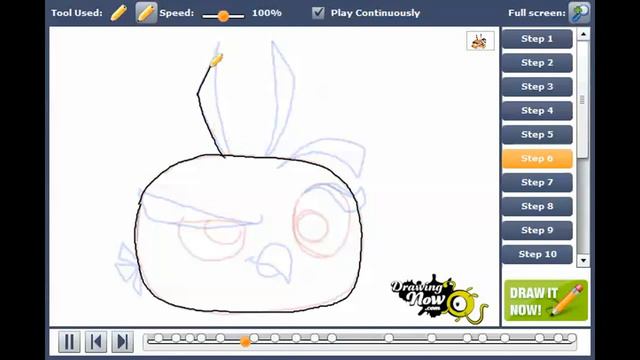 How to draw Angry Bird Dahlia from Angry Birds Stella смотреть онлайн