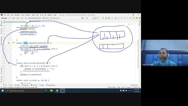 Java Training Session 05 Array Data Structure - Swap int value - Swap int[] value, How array works смотреть онлайн